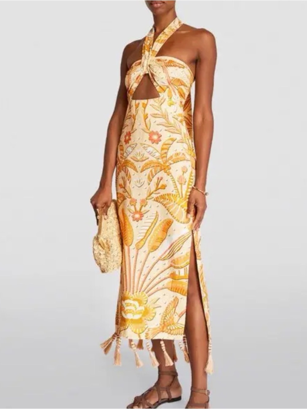 Farm Rio Junhle Chic Cutout Dress
